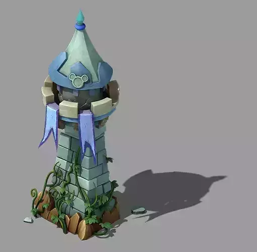 Game Cartoon - City - Angle House 03