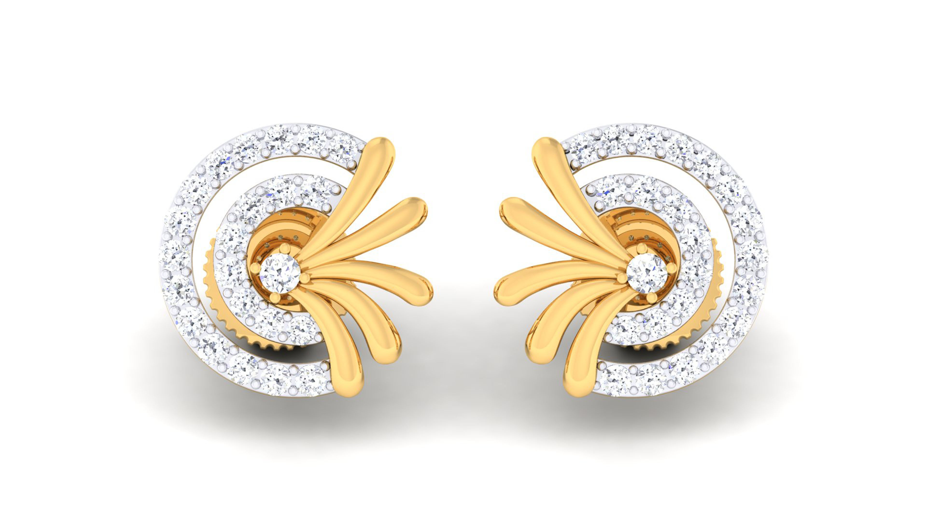 Women pendant earrings set 3dm mgx render detail  3D print model_5