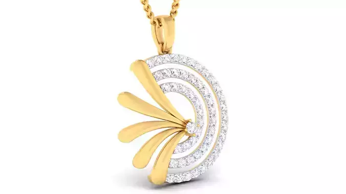 Women pendant earrings set 3dm mgx render detail 