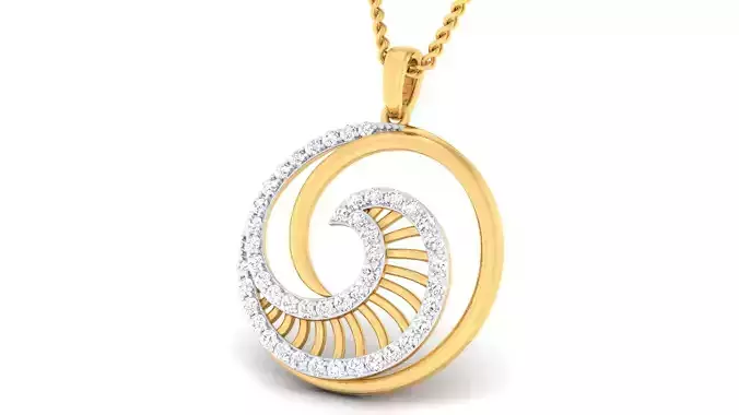 Women pendant earrings set 3dm mgx render detail 