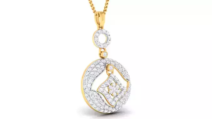 Women pendant earrings set 3dm mgx render detail 