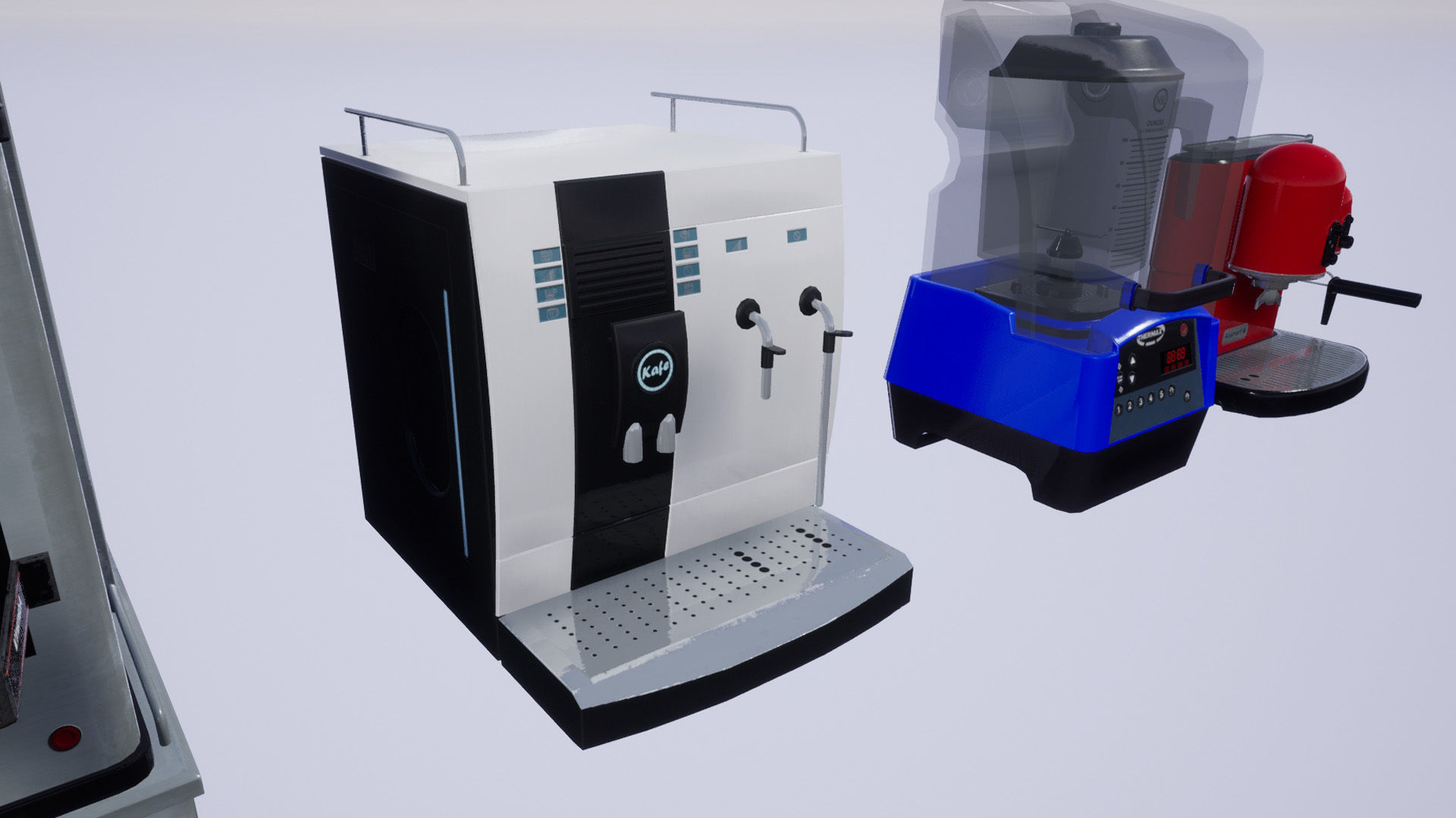 Low Poly Coffee Machines Low-poly 3D model_9