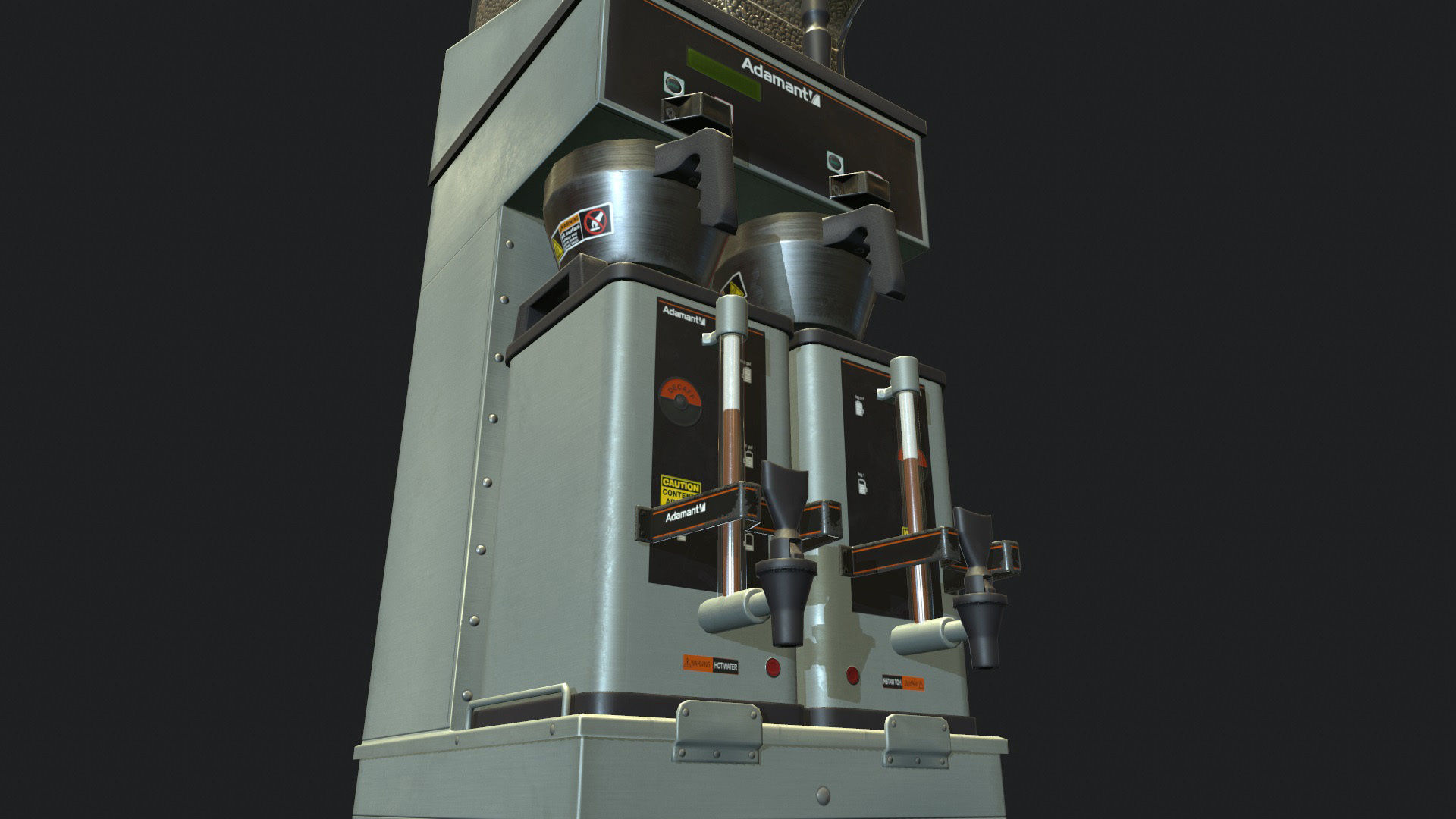 Low Poly Coffee Machines Low-poly 3D model_14