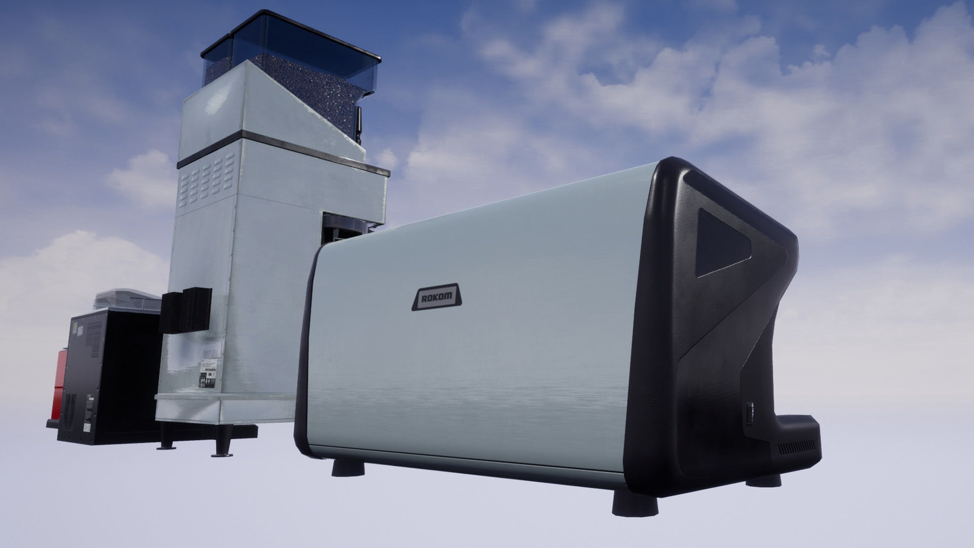 Low Poly Coffee Machines Low-poly 3D model_7