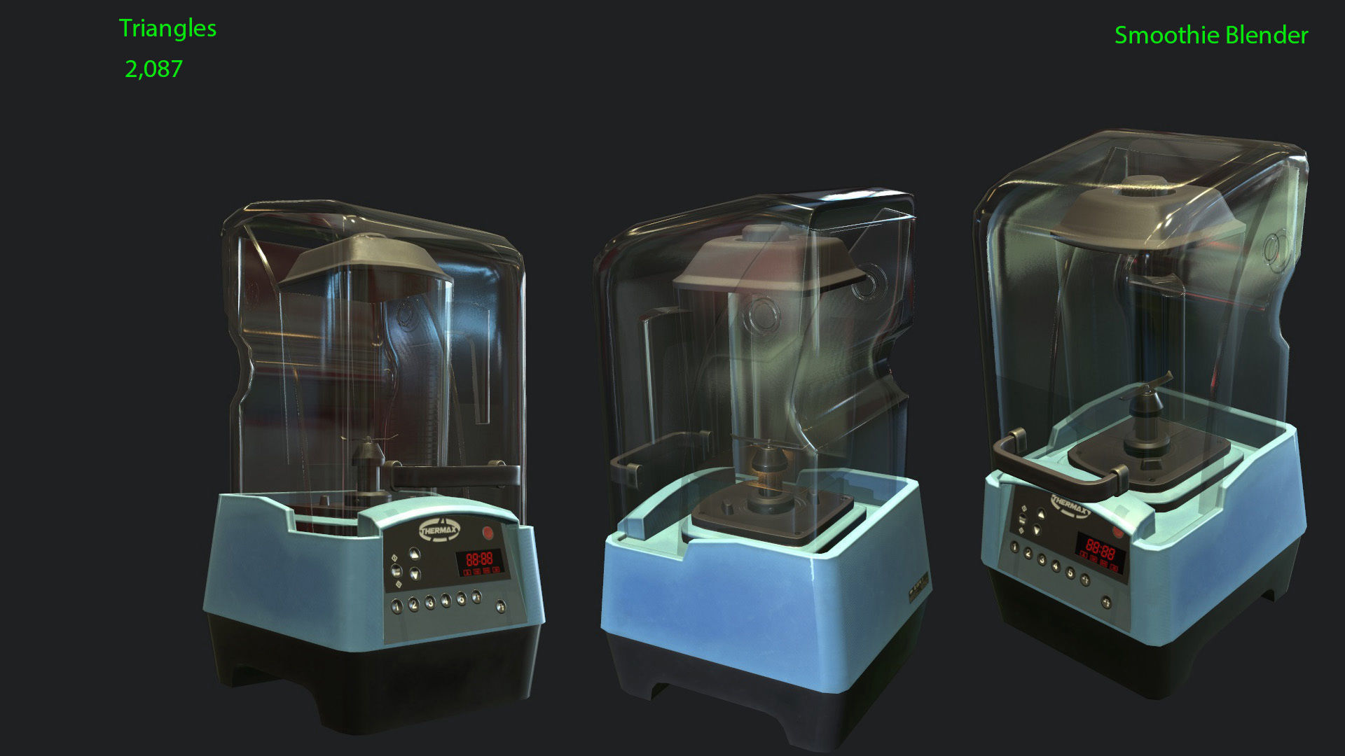 Low Poly Coffee Machines Low-poly 3D model_13