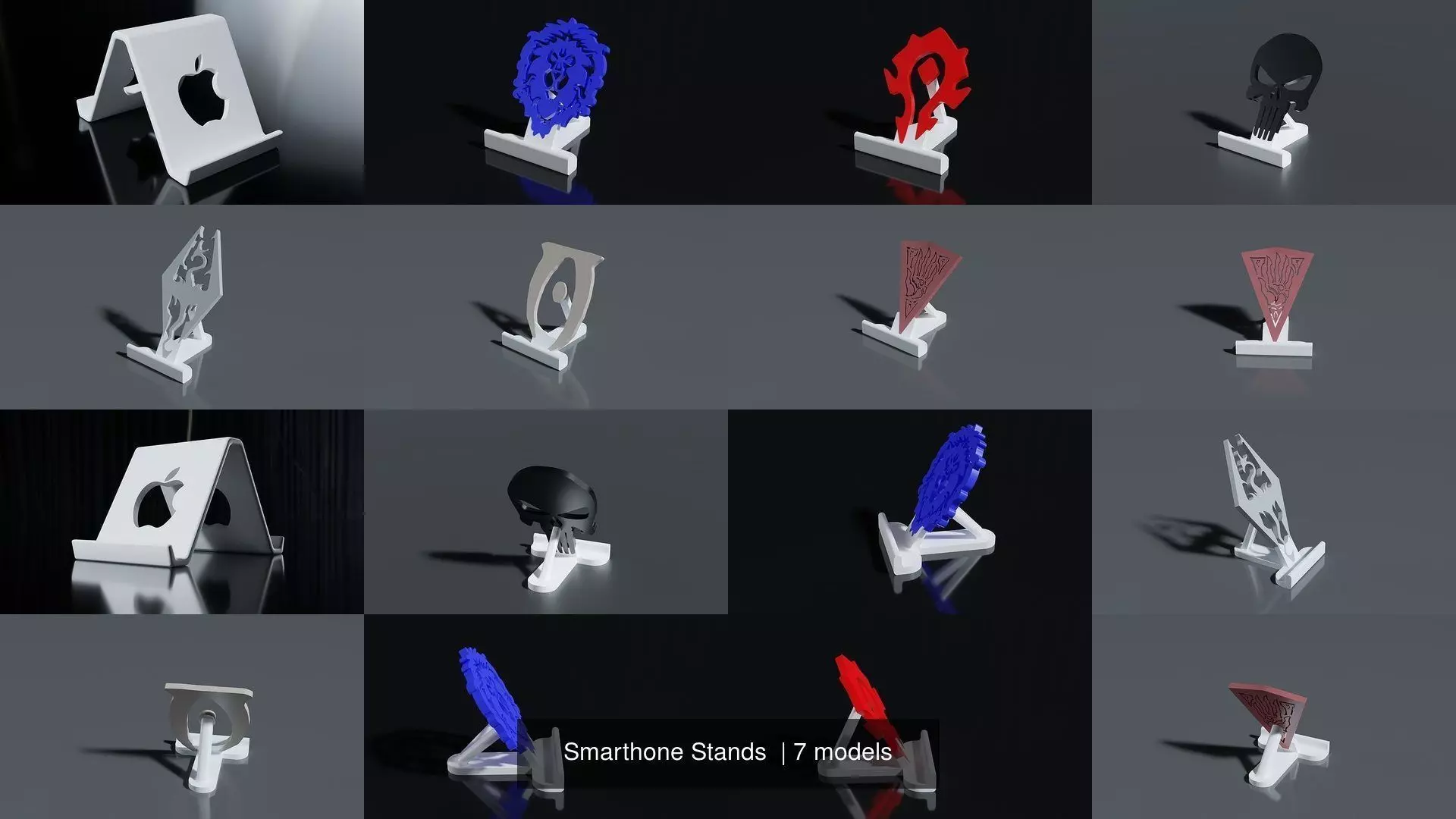 Smarthone Stands  3D Model Collection_0
