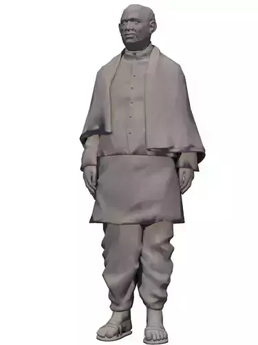Statue of Unity Low-poly 3D model