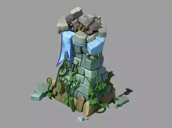 Game Cartoon - Angle House Damage Status 03