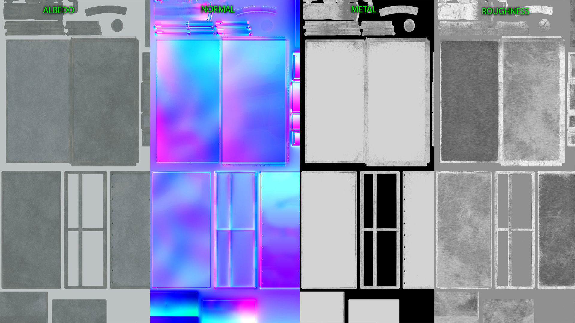 Retail Kitchen Cabinets Low-poly 3D model_16