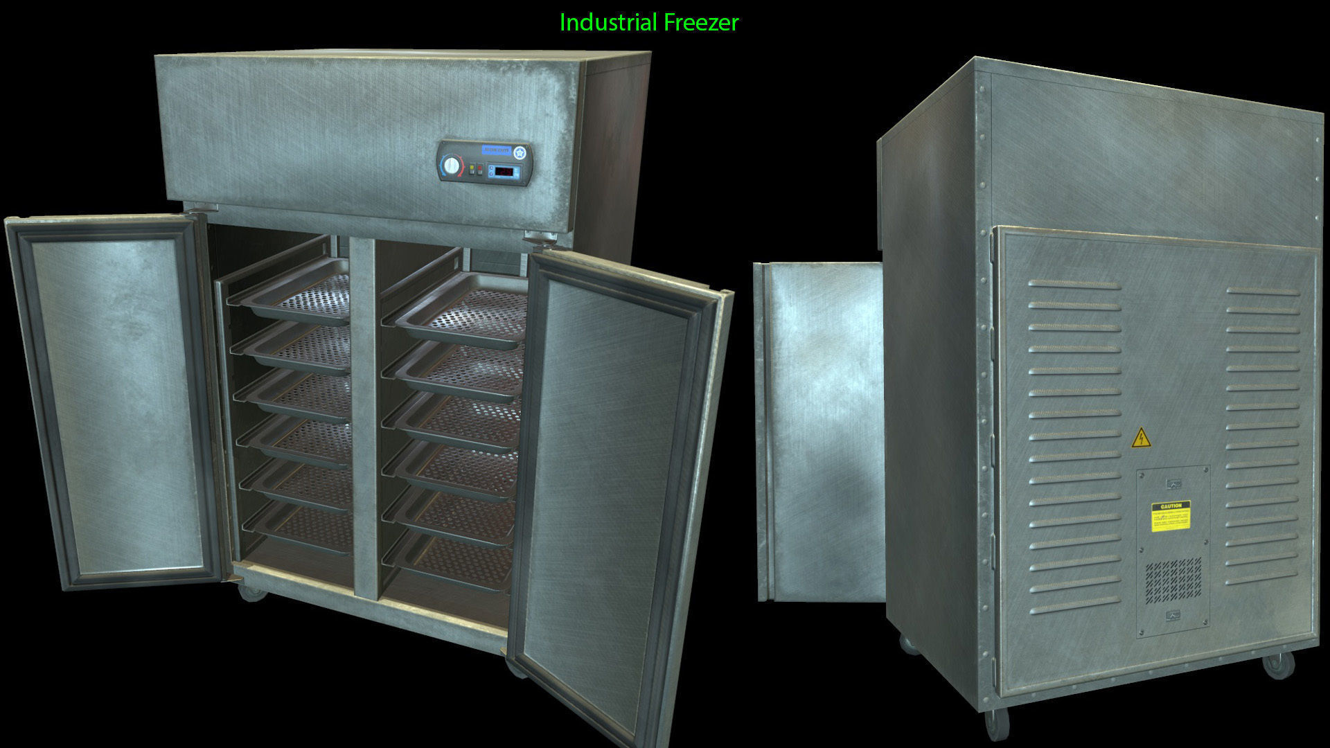 Retail Kitchen Cabinets Low-poly 3D model_13