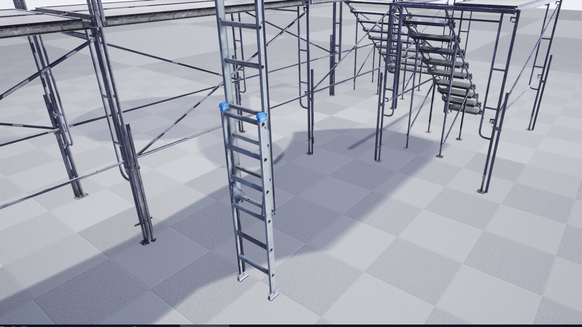 Modular Scaffolding Set Low-poly 3D model_18