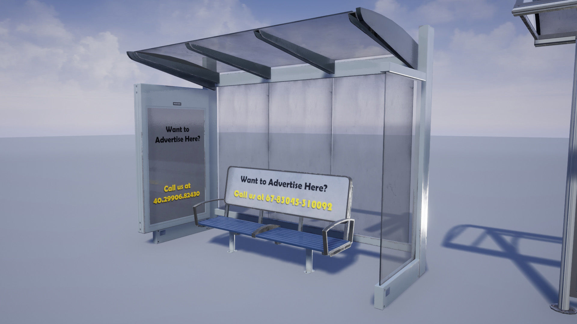 Street Prop Collection Low-poly 3D model_10