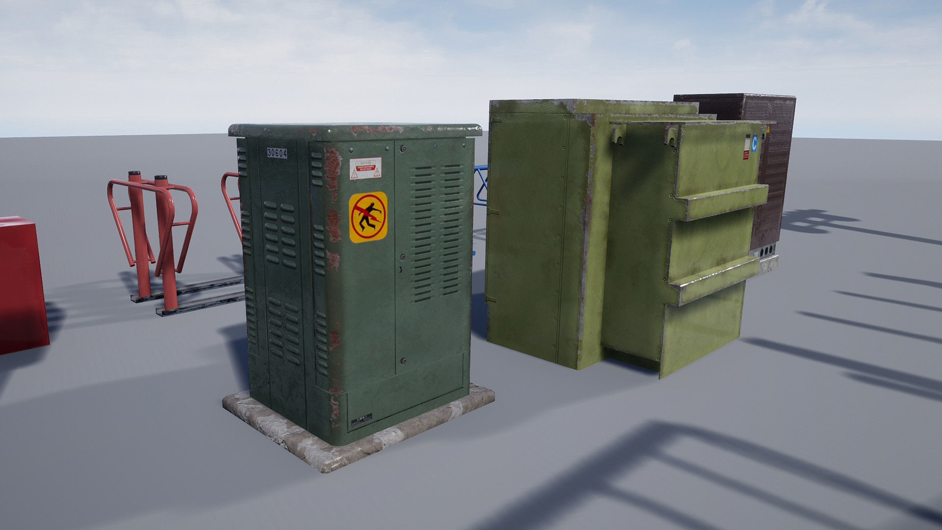 Street Prop Collection Low-poly 3D model_20