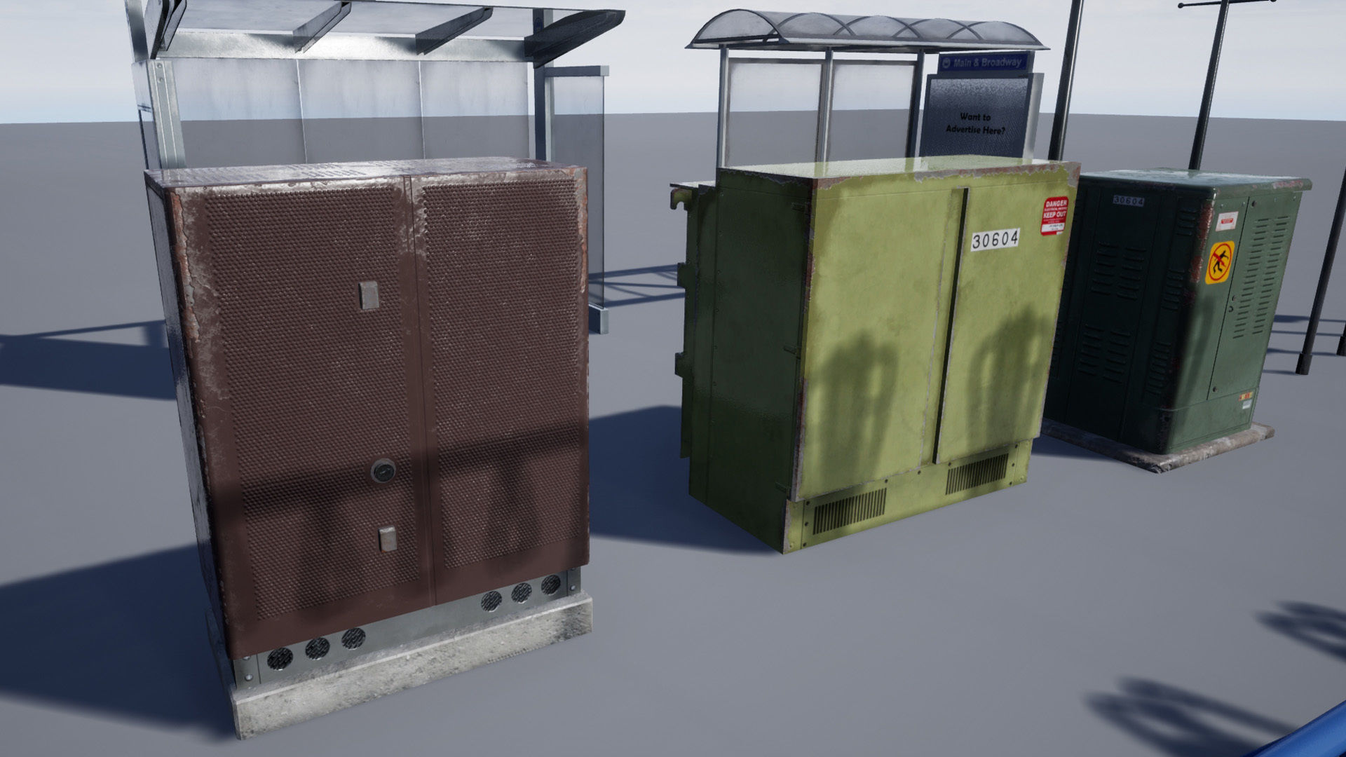 Street Prop Collection Low-poly 3D model_21