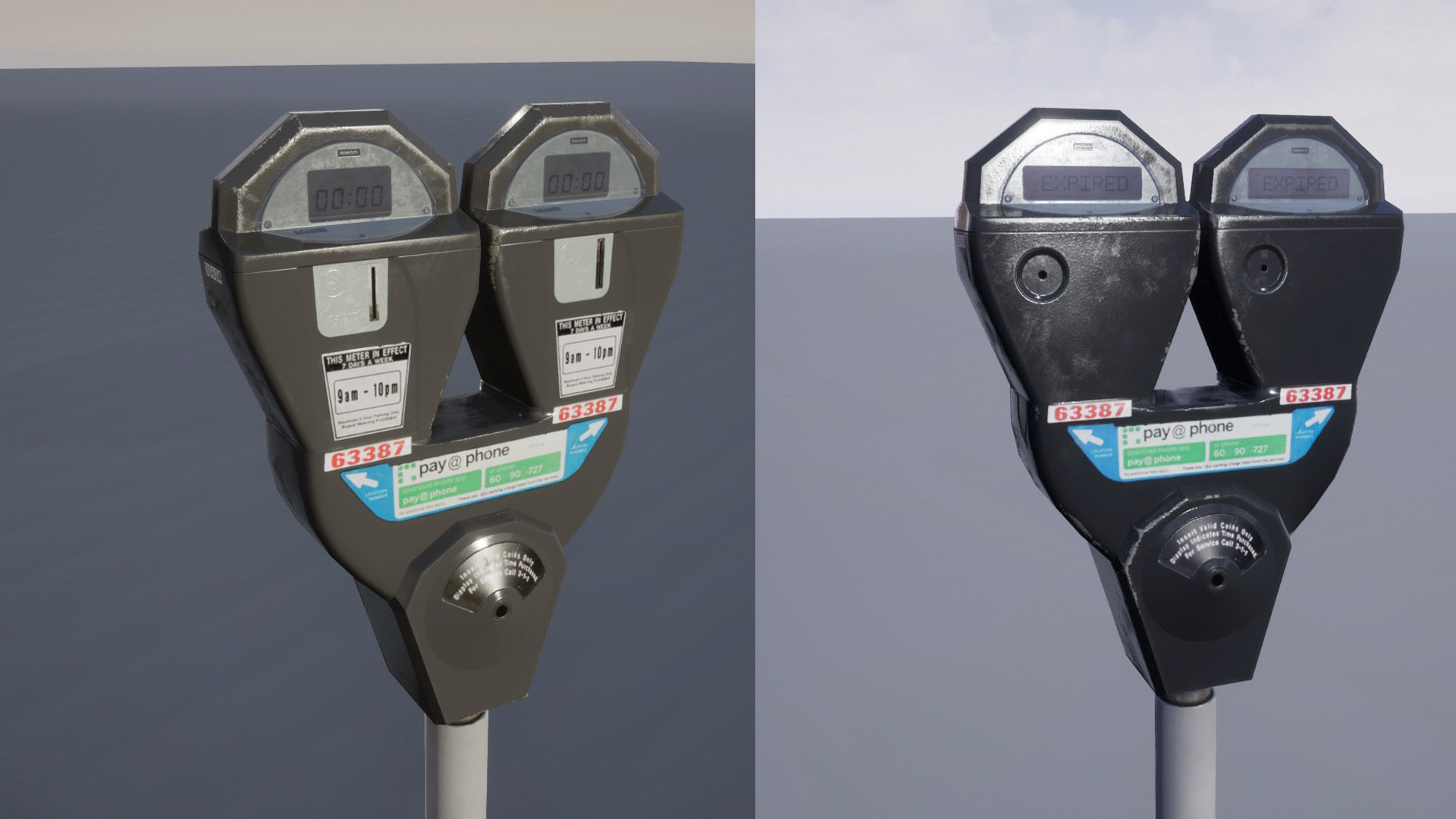 Street Prop Collection Low-poly 3D model_18