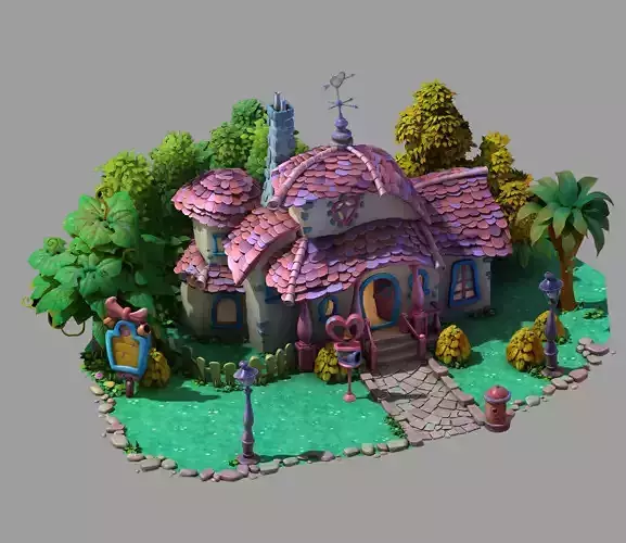 Game Cartoon - Minnie Cabin 02