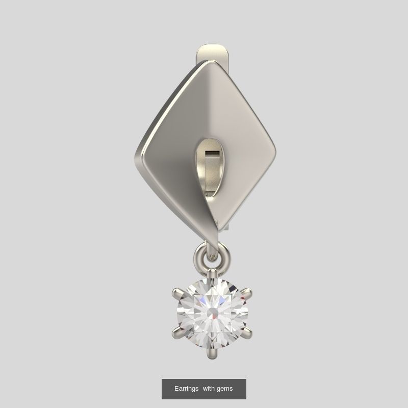 Women Earrings  set 3dm stl CAD 3D Model Collection_26