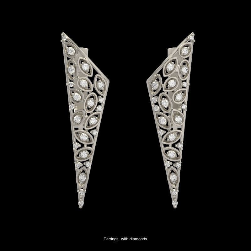 Women Earrings  set 3dm stl CAD 3D Model Collection_34
