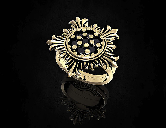 Sun Ring 3D print model