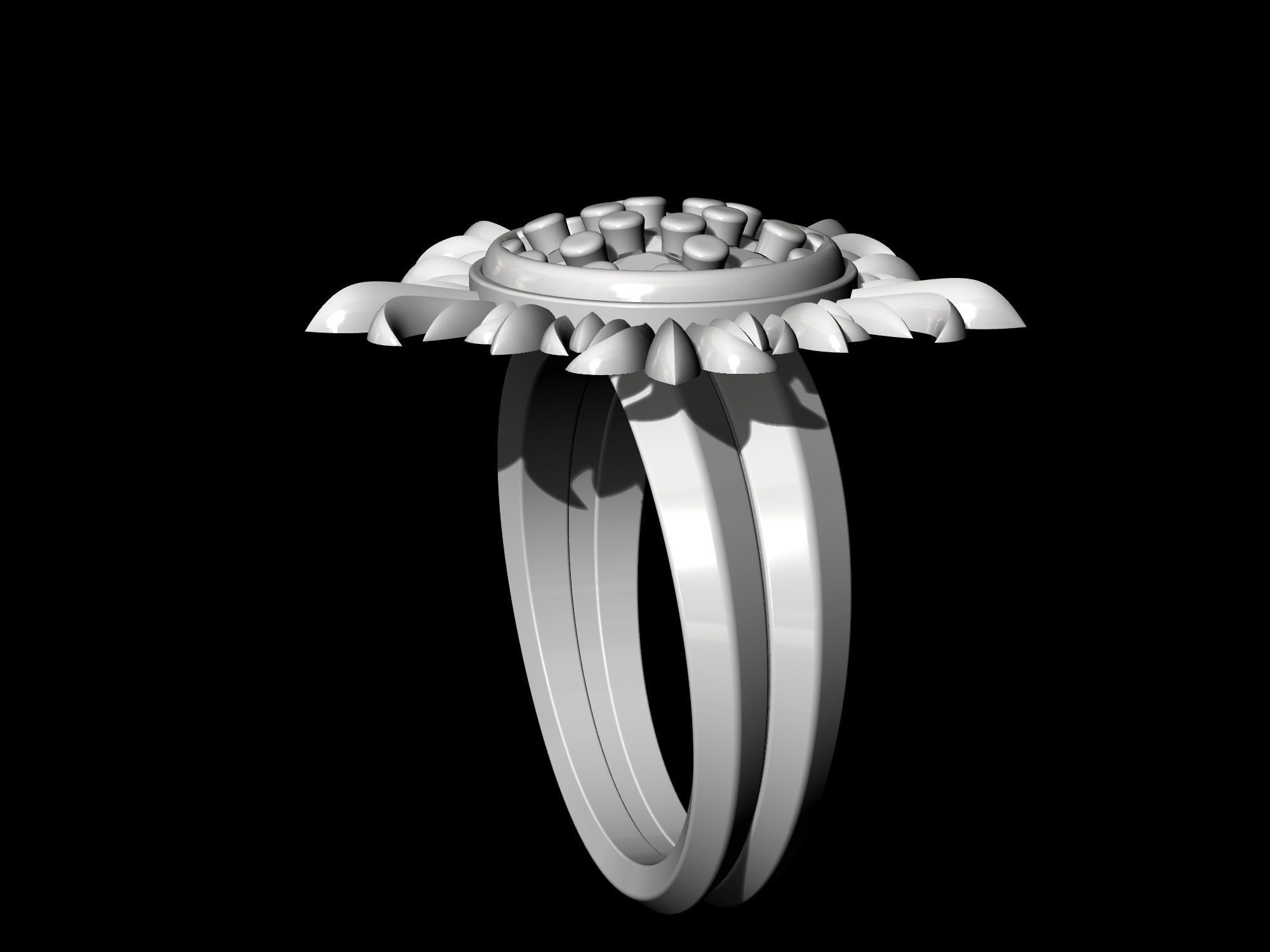 Sun Ring 3D print model_10