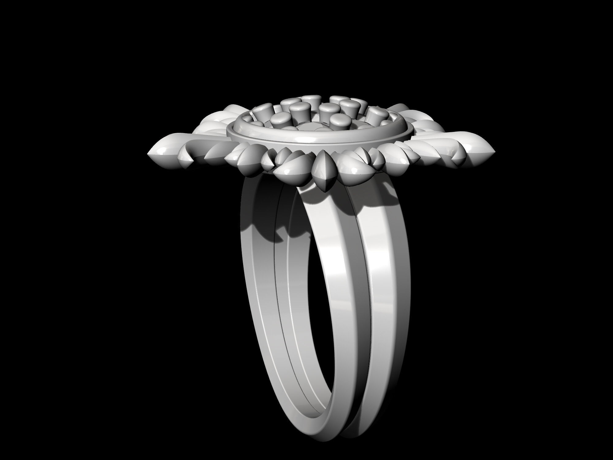 Sun Ring 3D print model_9