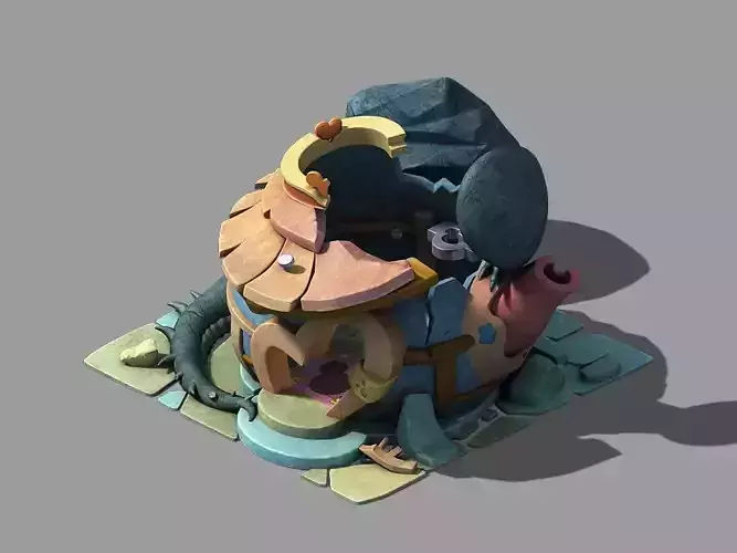 Game Cartoon - Panlong Warehouse - Destruction