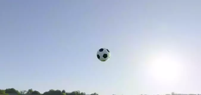 Football low Poly Game Ready Asset