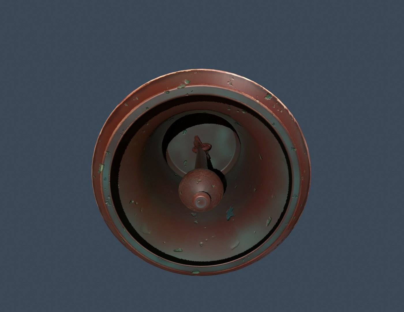 big bell Low-poly 3D model_7
