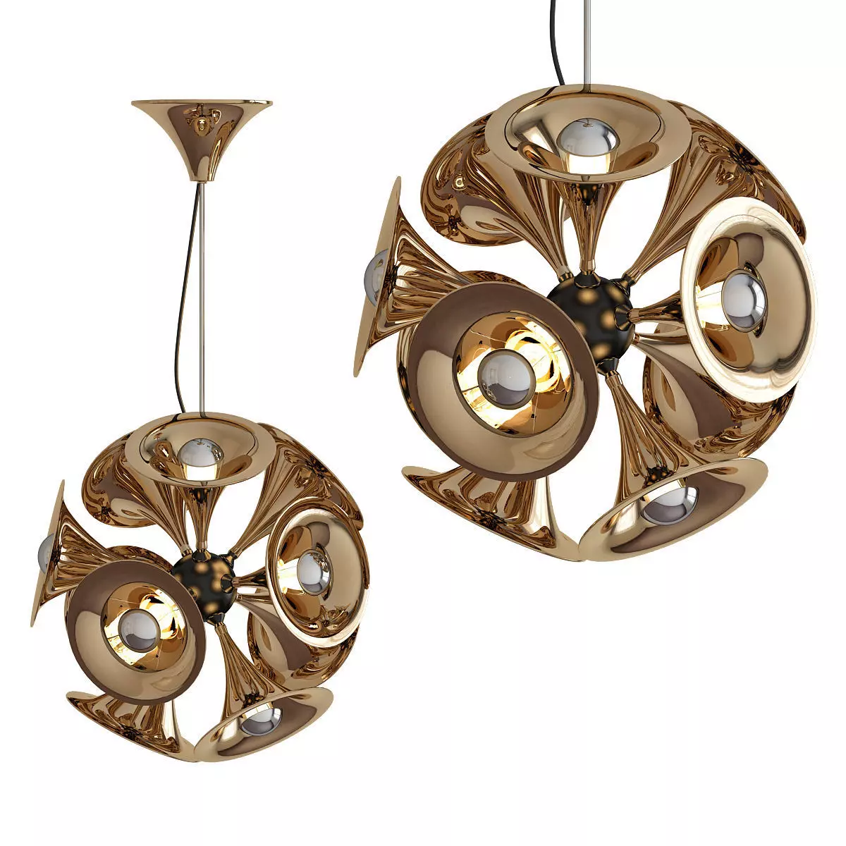Botti pendant light 3D model_0