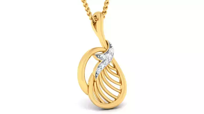 Women pendant earrings set 3dm mgx render detail 