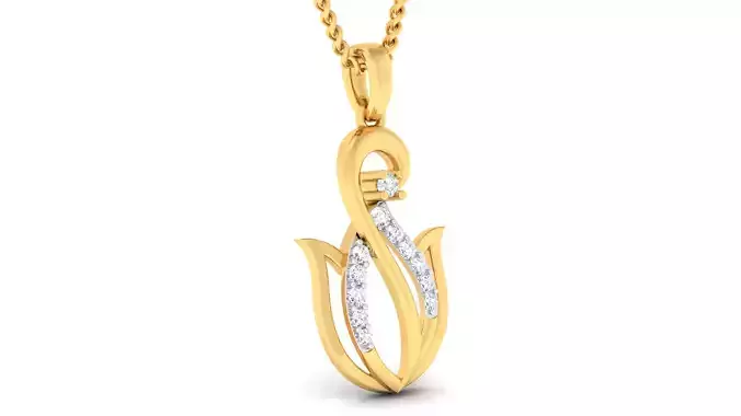 Women pendant earrings set 3dm mgx render detail