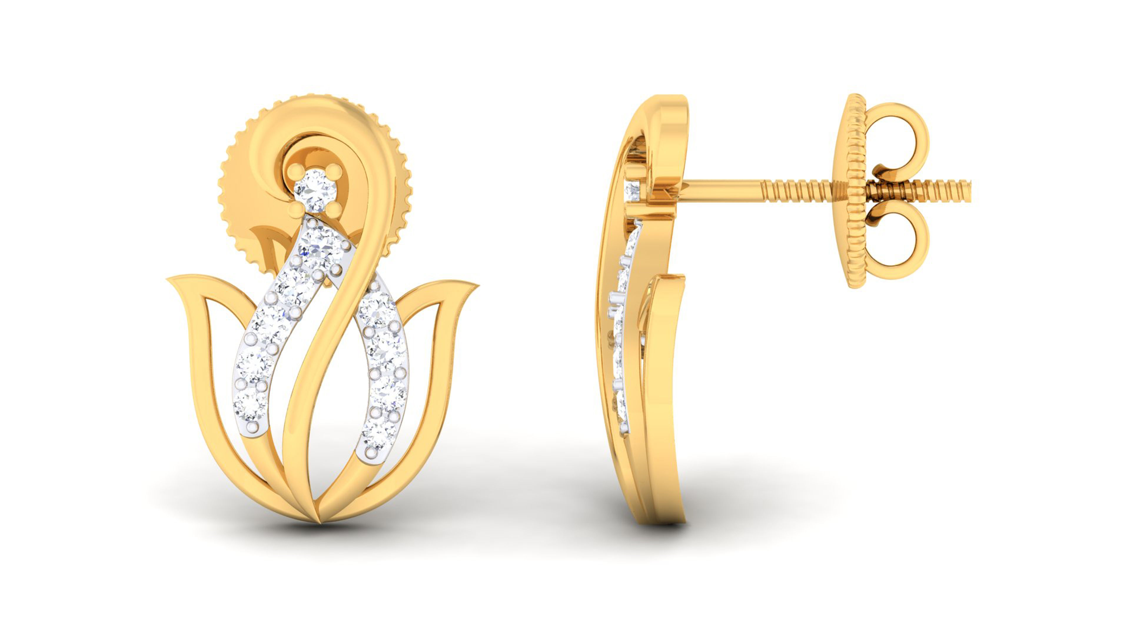 Women pendant earrings set 3dm mgx render detail 3D print model_5