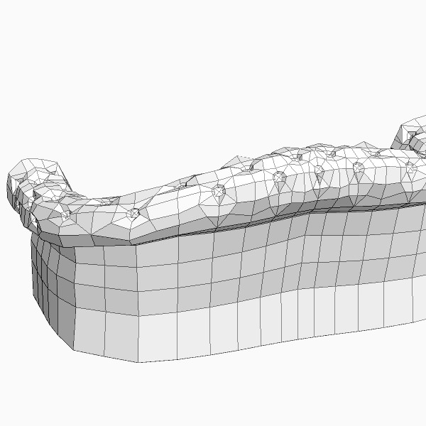 Black Sofa Chesterfield 3D model_5