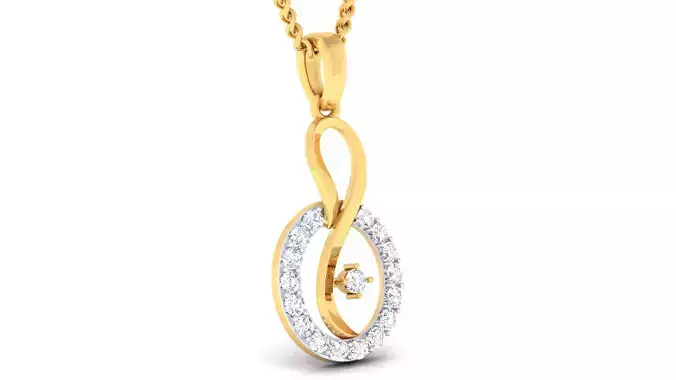 Women pendant earrings set 3dm mgx render detail 