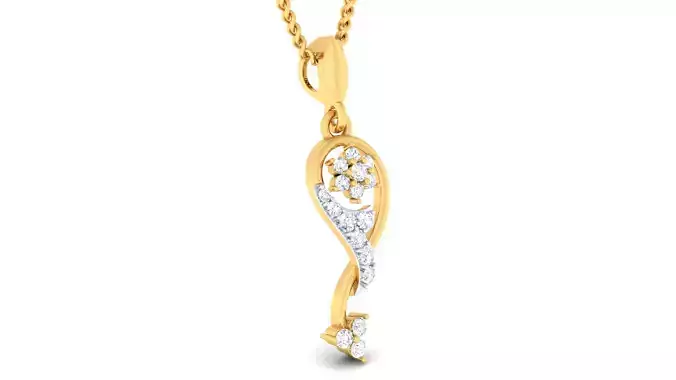 Women pendant earrings set 3dm mgx render detail 