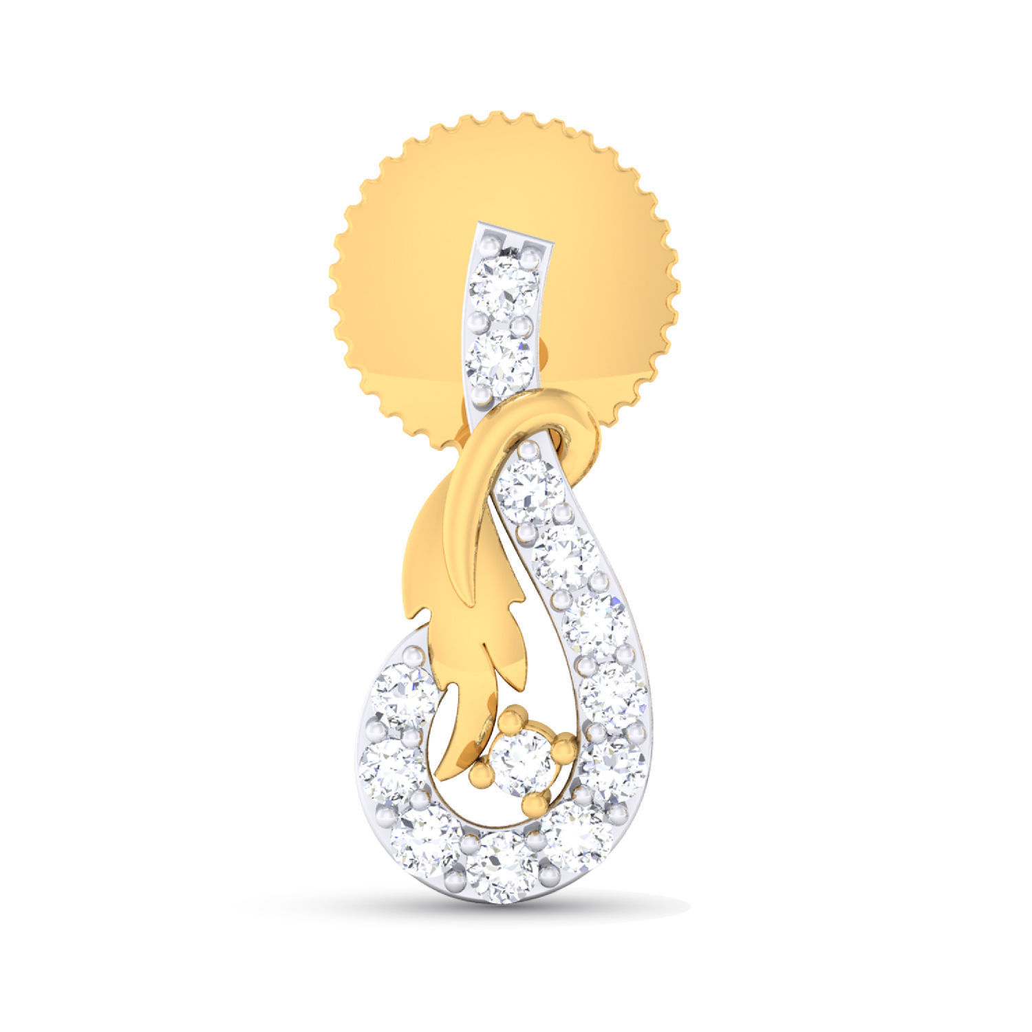 Women pendant earrings set 3dm mgx render detail 3D print model_3