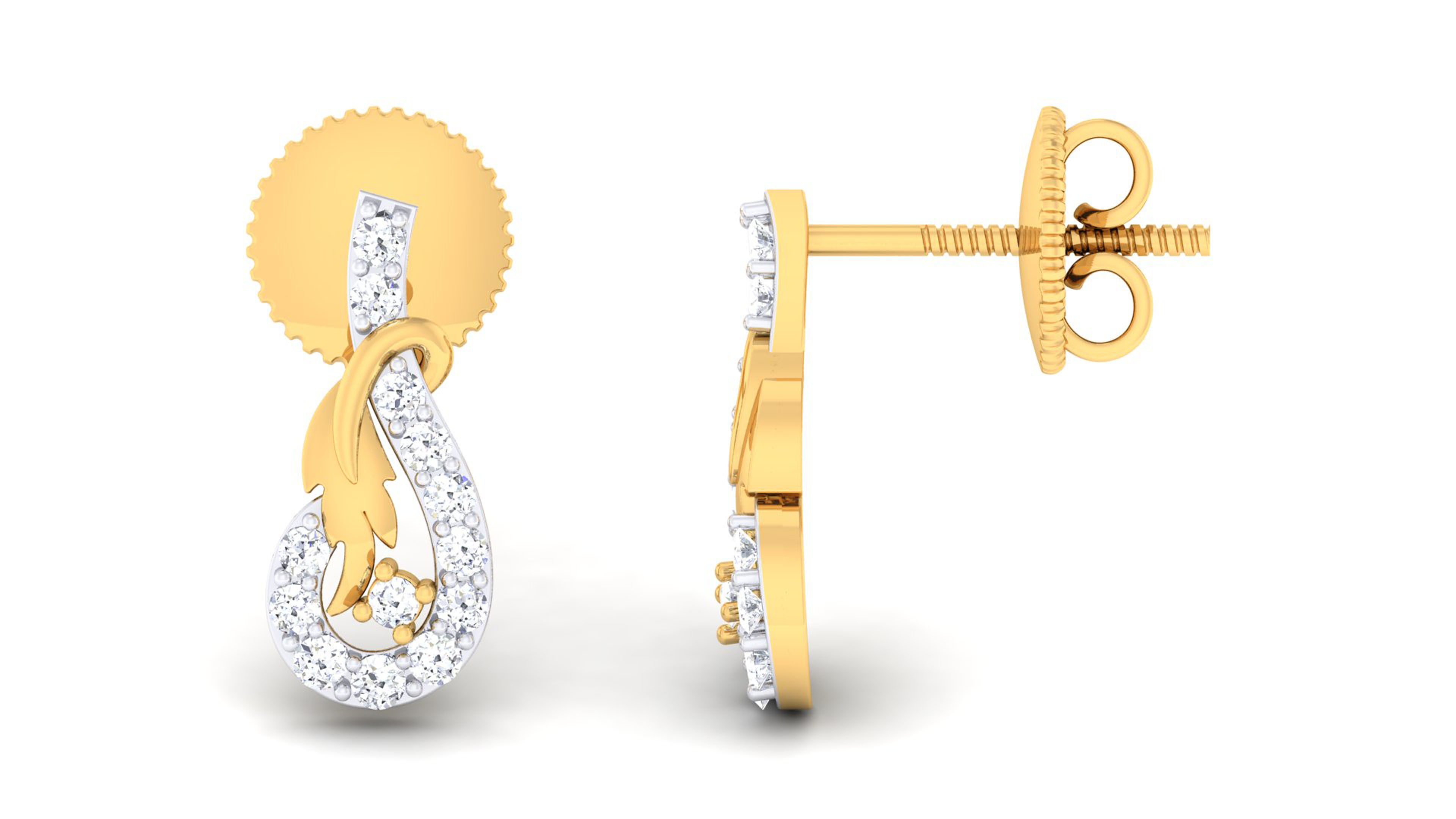 Women pendant earrings set 3dm mgx render detail 3D print model_2