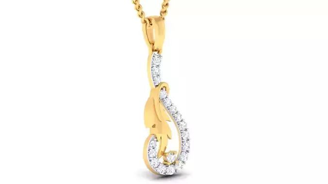 Women pendant earrings set 3dm mgx render detail 