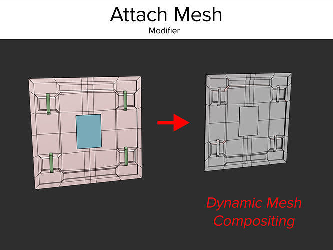 Attach Mesh Modifier  3D model