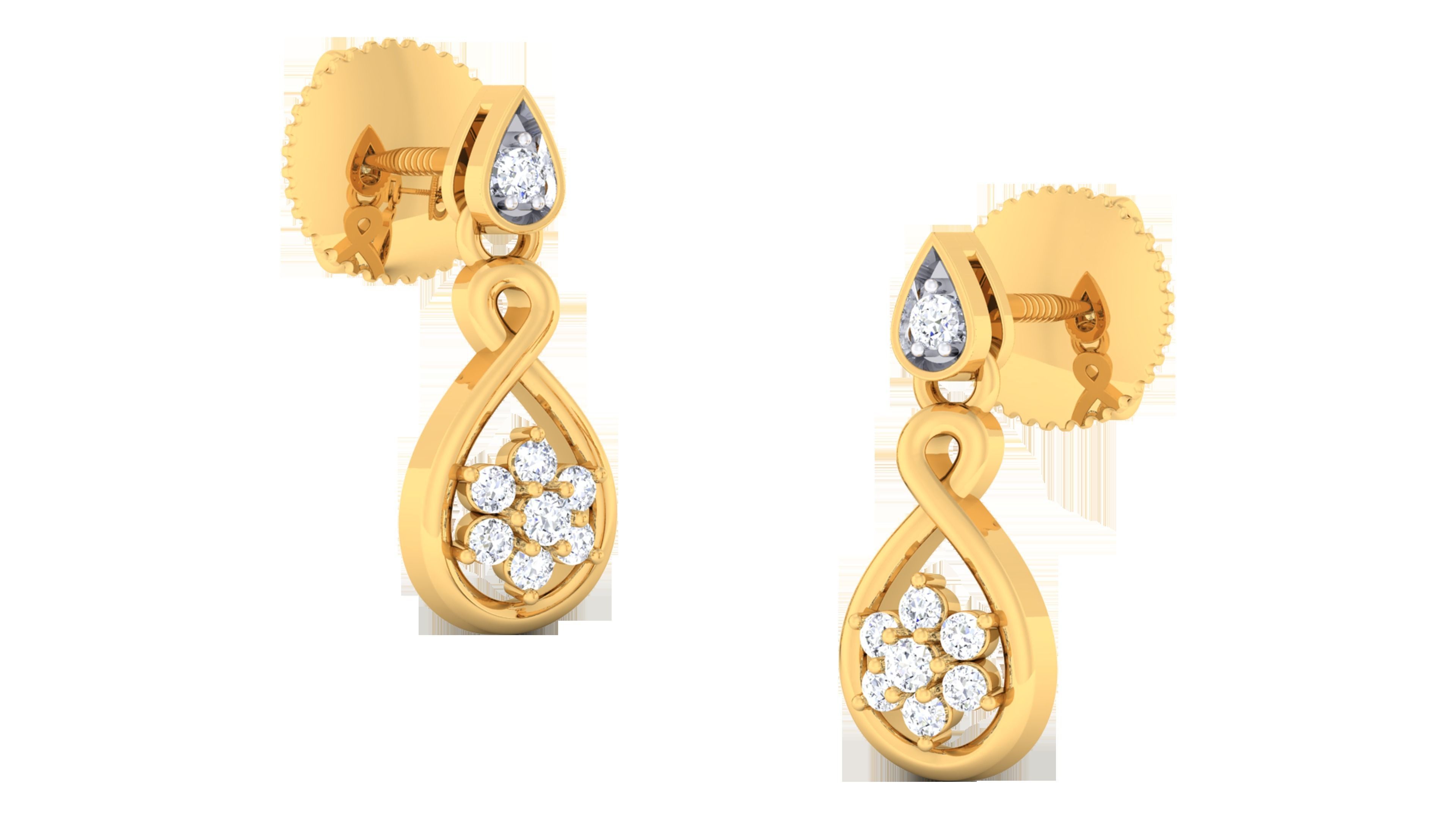 Women pendant earrings set 3dm mgx render detail  3D print model_5