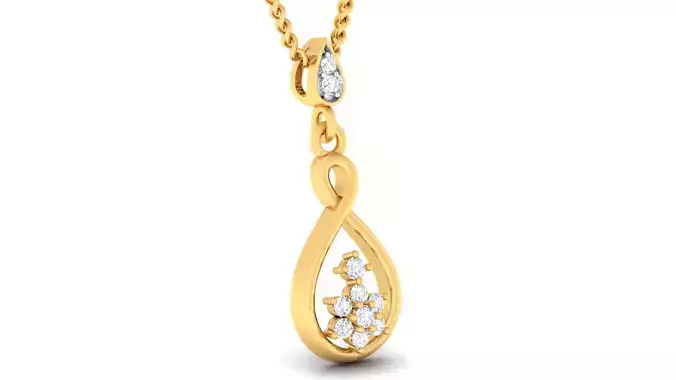 Women pendant earrings set 3dm mgx render detail 