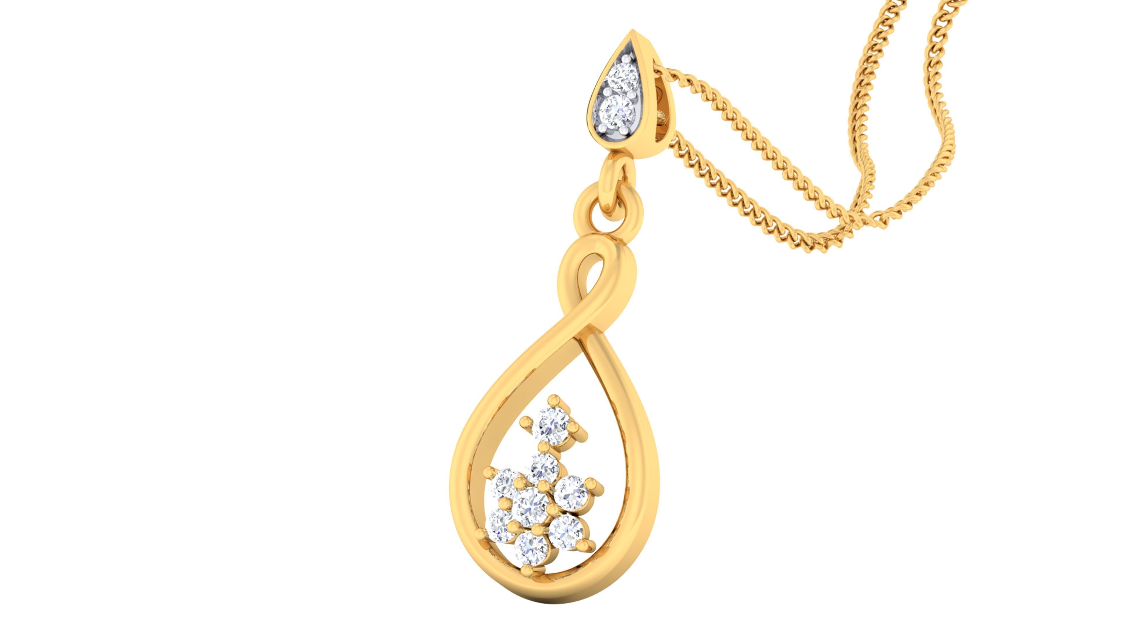 Women pendant earrings set 3dm mgx render detail  3D print model_6