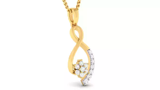 Women pendant earrings set 3dm mgx render detail