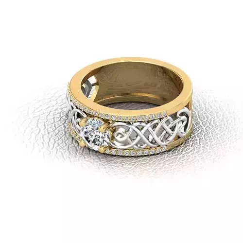 Love Band Ring 3D model