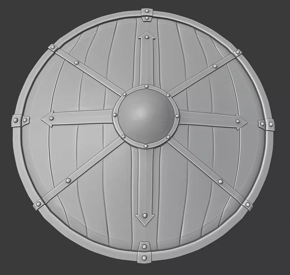 viking shield 4 3D print model
