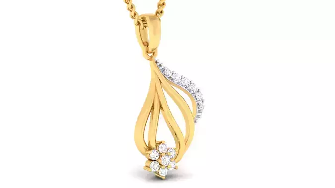 Women pendant earrings set 3dm mgx render detail 