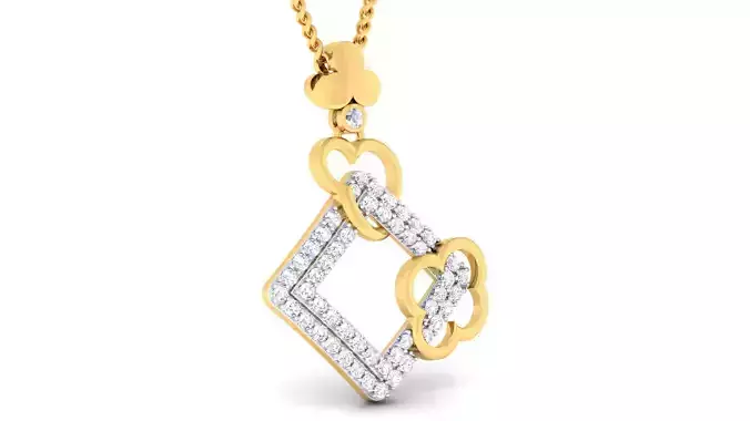 Women pendant earrings set 3dm mgx render detail 