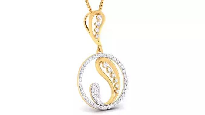 Women pendant earrings set 3dm mgx render detail 