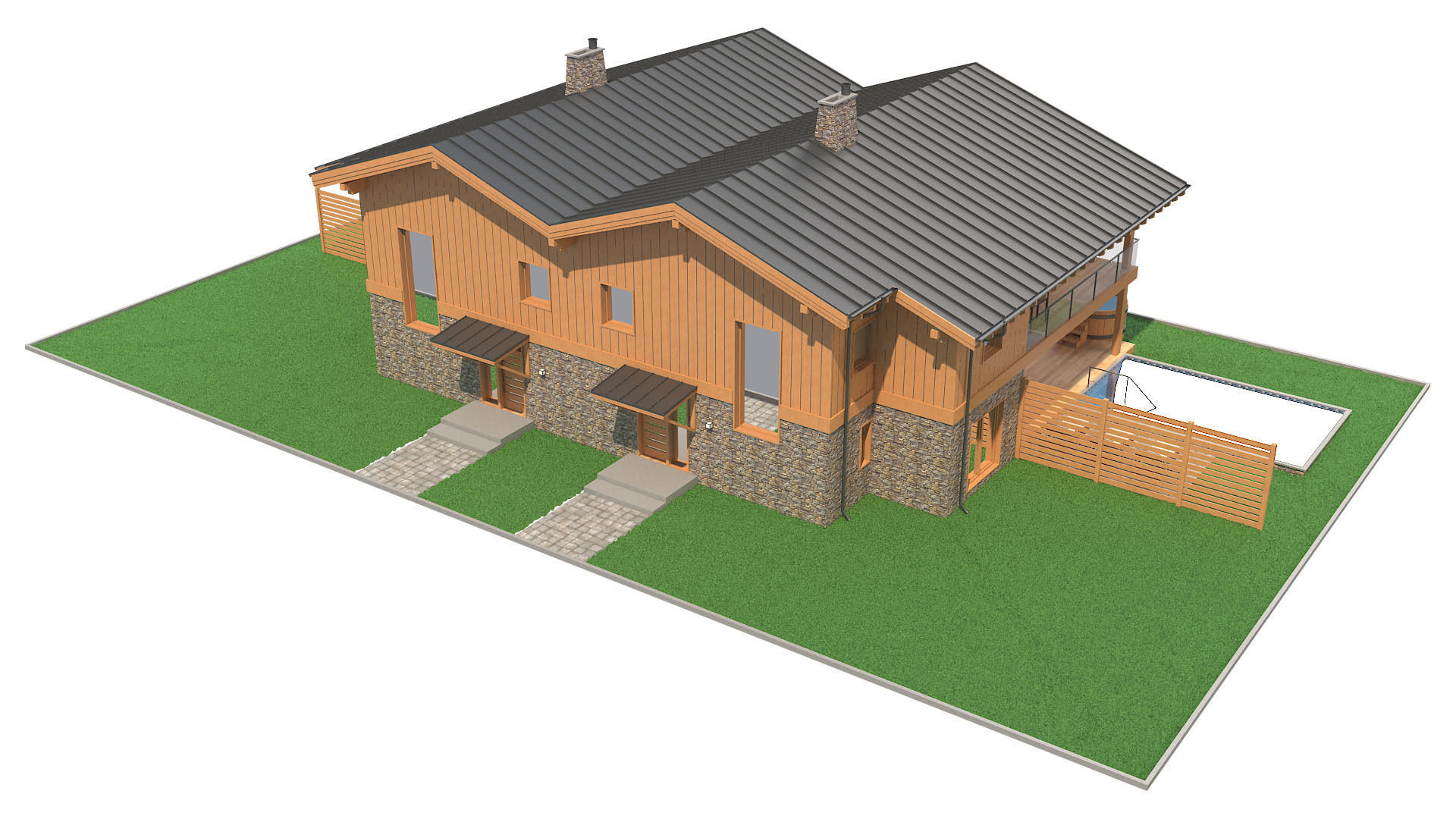 Chalet House 5 3D model_17