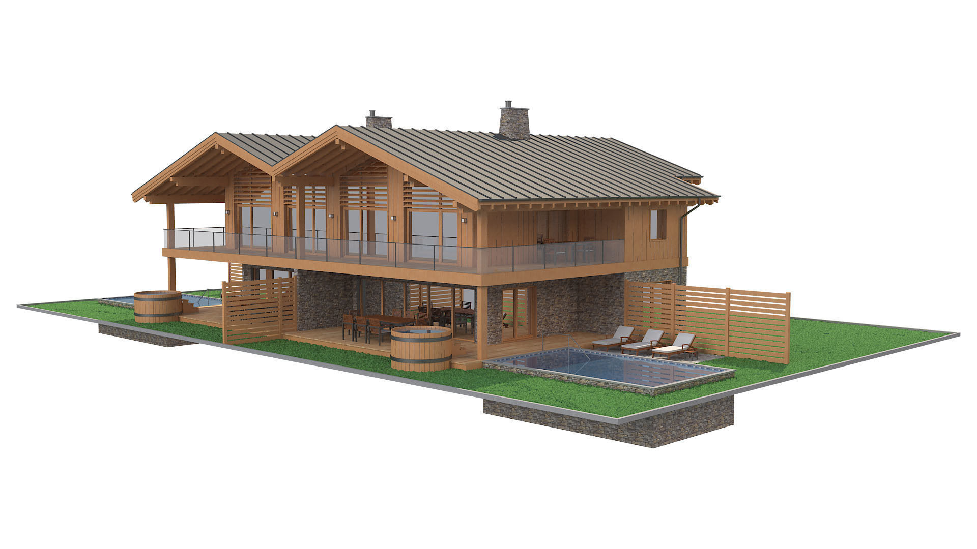 Chalet House 5 3D model_16